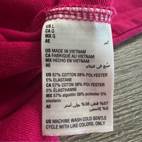 Ideology Women’s Activewear Sweatshirt Size L Fuchsia - Picture 7 of 7